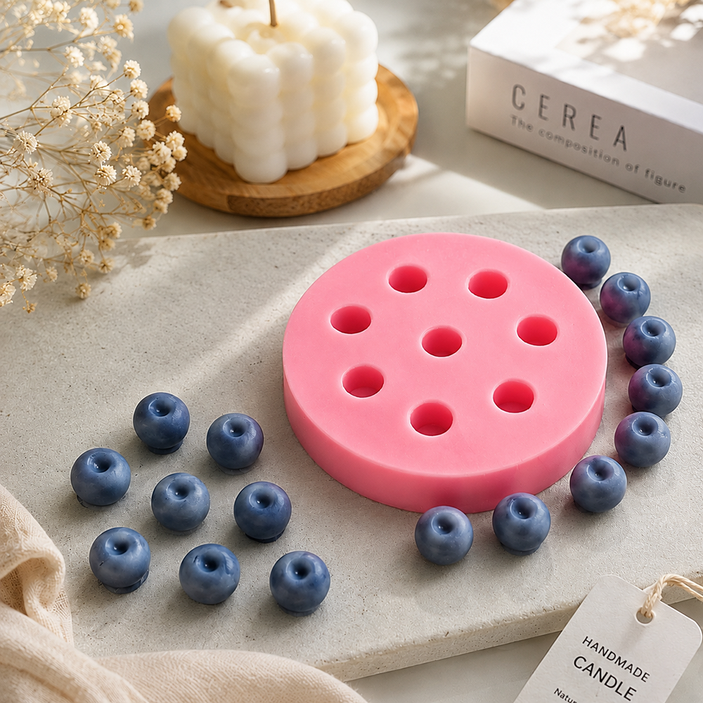 Soap Making Wholesale Supplies - Wholesale Fruit Blueberry Silicone Candle Mold