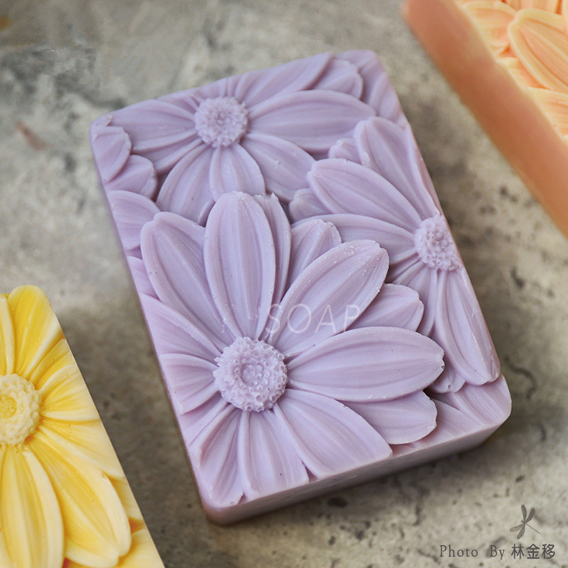 Soap Making Instructions - Newest!!!3d Elegant Sunflower Soap Mold Rectangle