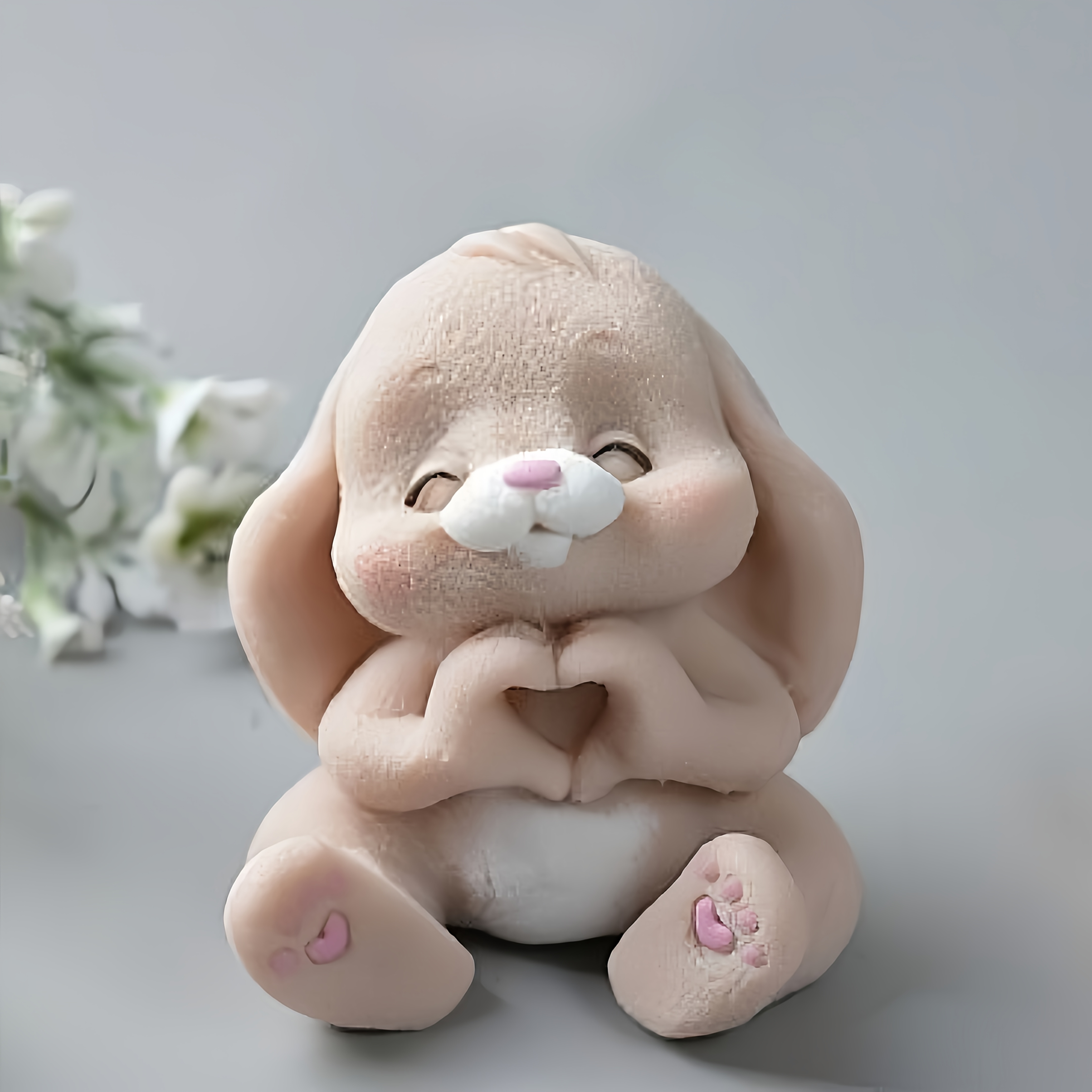 Soap Making Party - 1pc Adorable Rabbit Resin Silicone Mold
