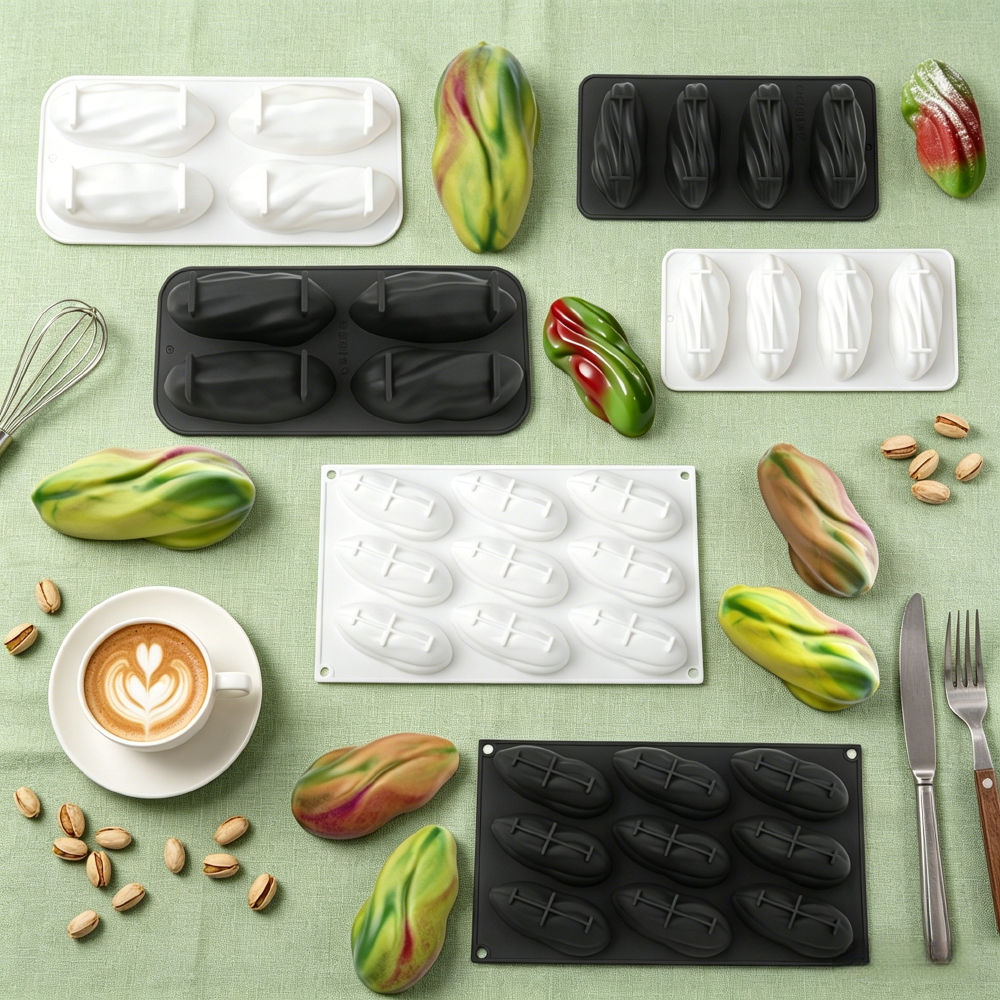 Soap Making Party - 4 or 9-Cavity Pistachio Silicone Mold