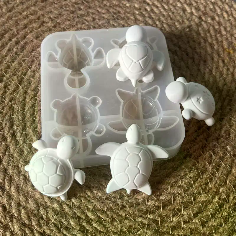 Soap Making Party - Four Turtles Plaster Silicone Molds DIY