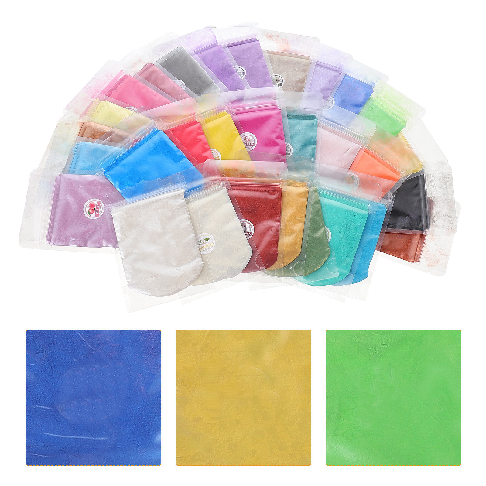 Soap Making Diy - 30 Bags Multi-Use Mica Powder DIY