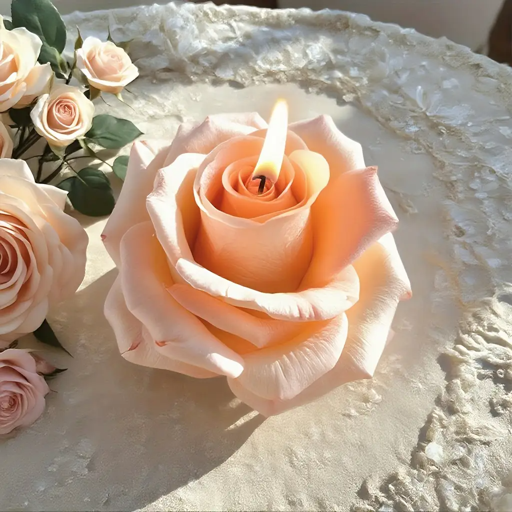 3D Rose Silicone Candle Mold,  - Soap Making Recipes avis et prix