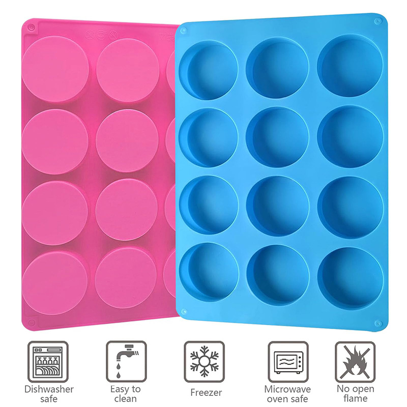 Round Silicone Molds 12-Cavity - Soap Making Oven avis et prix