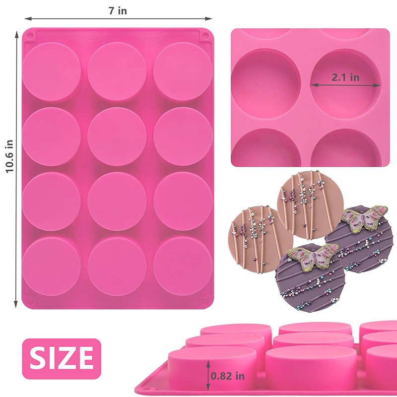 Round Silicone Molds 12-Cavity - Soap Making Oven avis et prix
