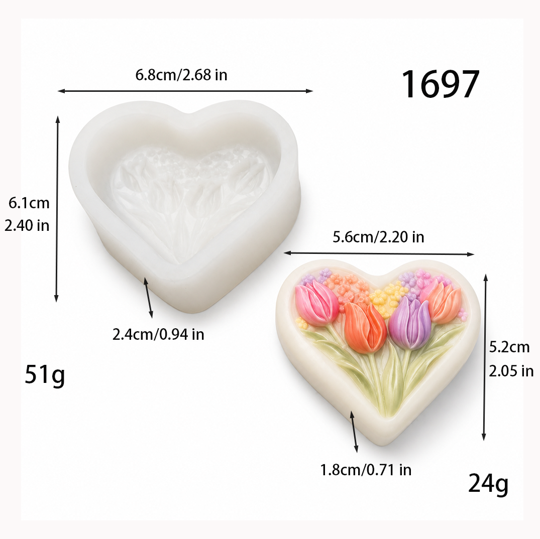 Wholesale Love Tulip  Silicone - Soap Making Wholesale Supplies avis et prix