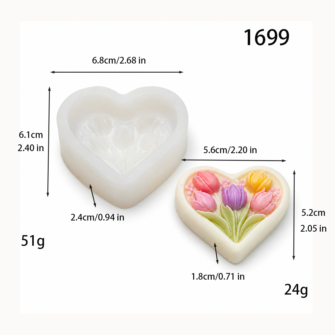 Wholesale Love Tulip  Silicone - Soap Making Wholesale Supplies avis et prix