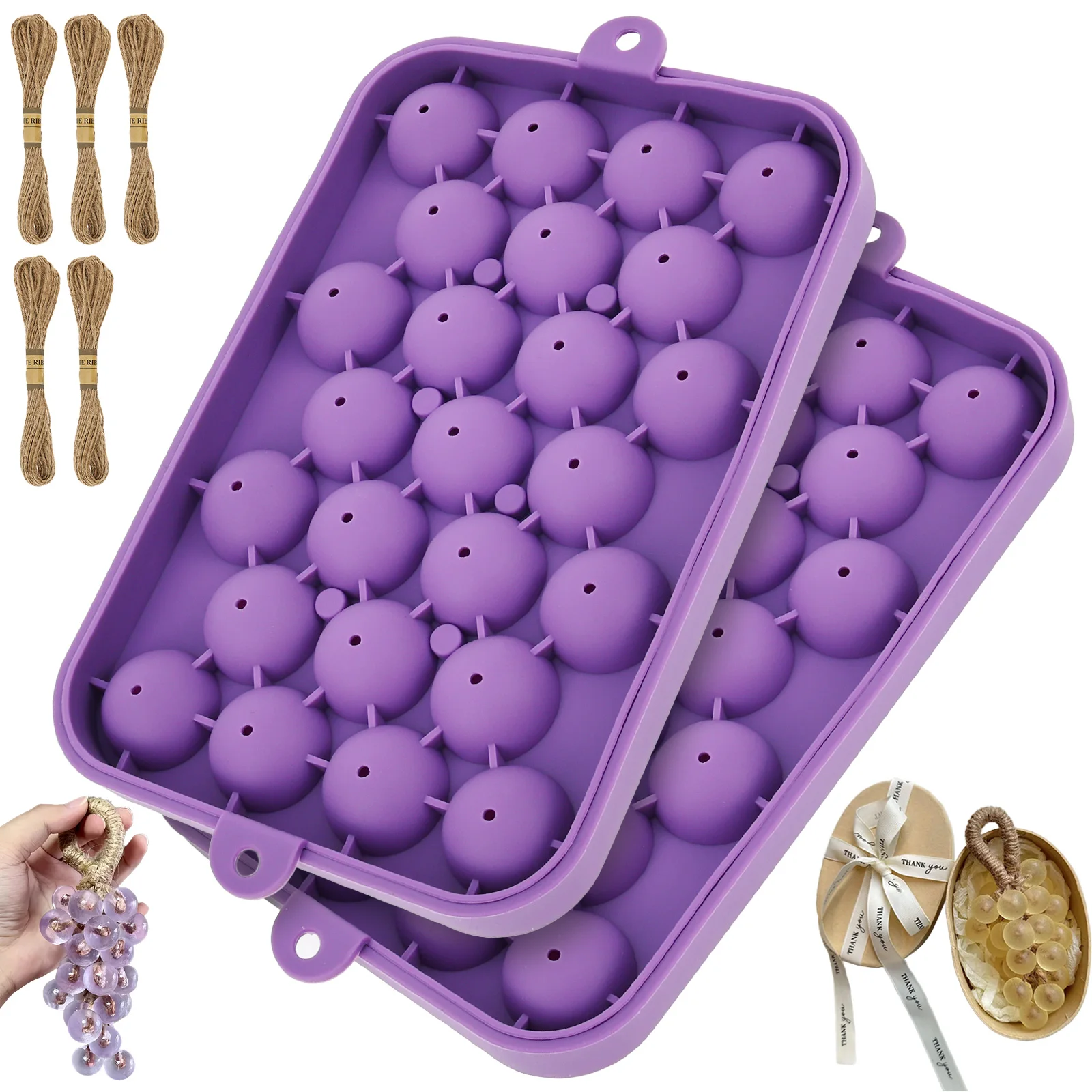 2 Pcs Grape Ball Handmade Soap - Soap Making Diy Kit avis et prix