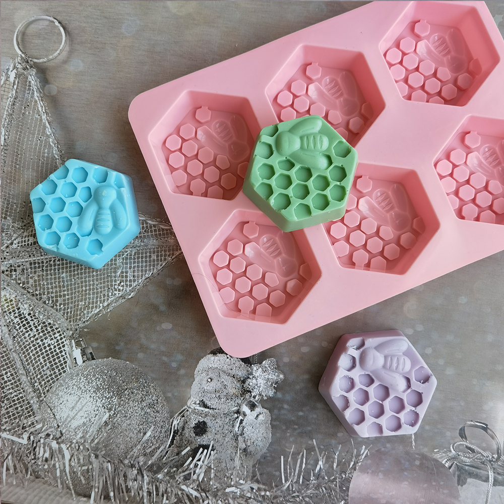 Silicone Hexagonal Bee Soap Mo - Soap Making Instructions avis et prix