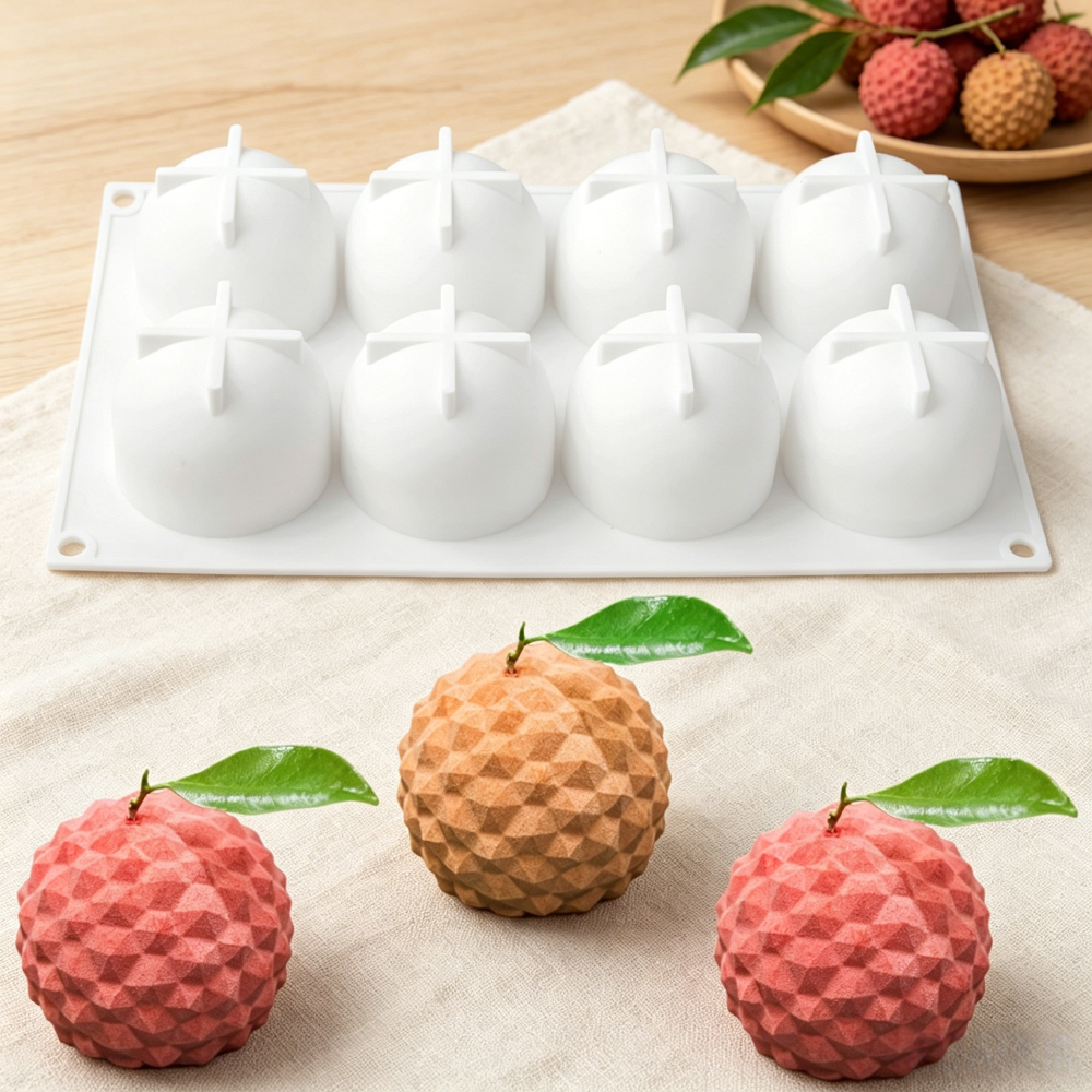 8‑Cavity Lychee Silicone Mold  - Soap Making Party avis et prix