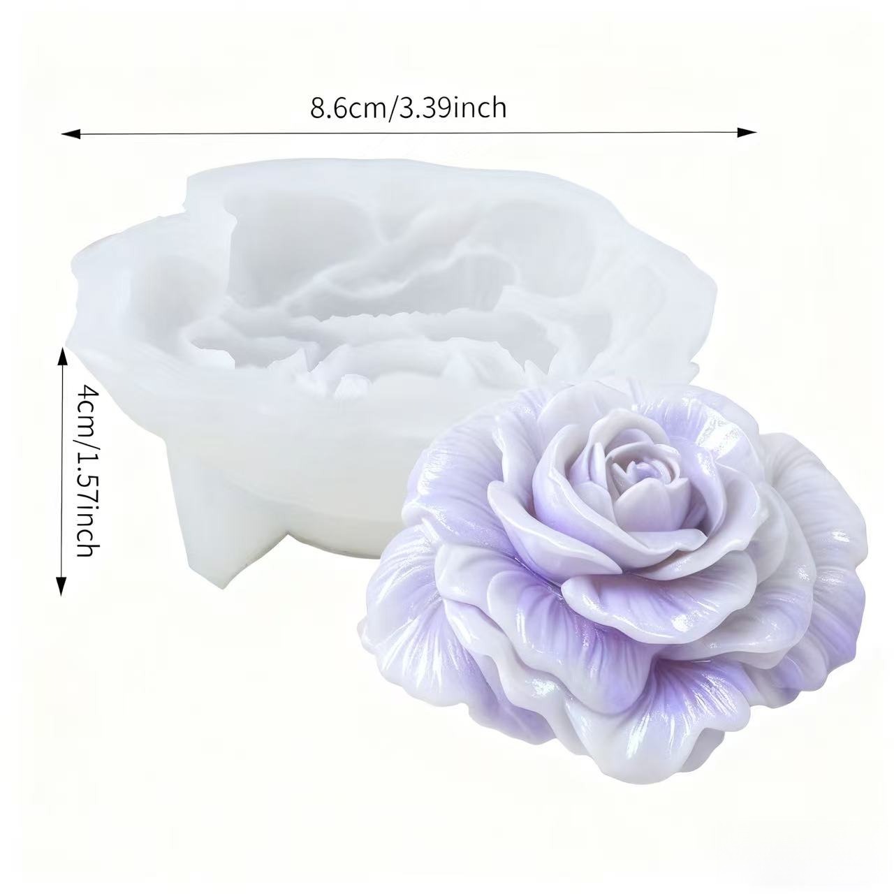 1 Piece 3D Romantic Rose Silic - Soap Making Recipes avis et prix
