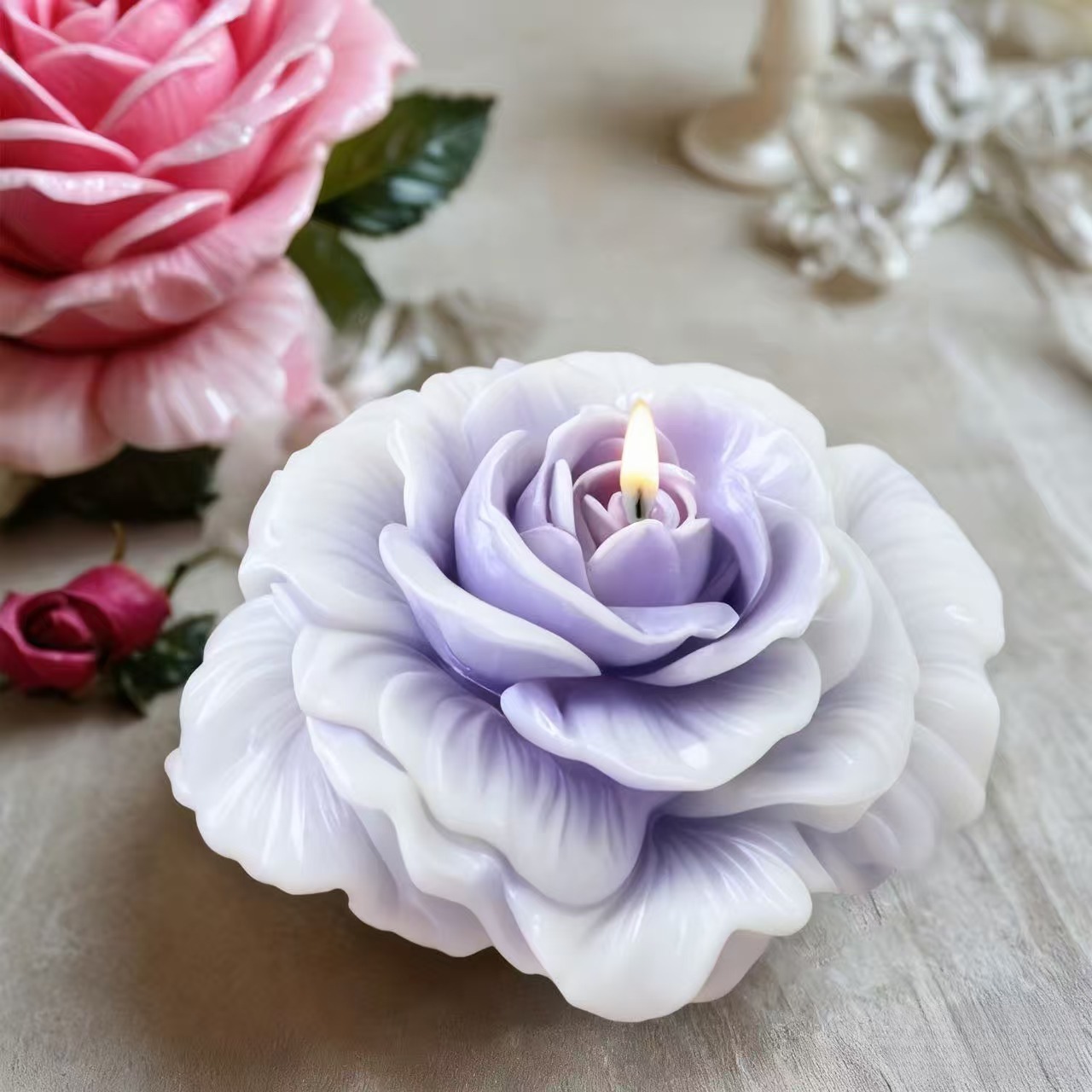 1 Piece 3D Romantic Rose Silic - Soap Making Recipes avis et prix