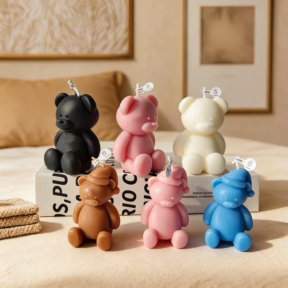 3D cute cartoon bear silicone  - Soap Making Diy Kit avis et prix