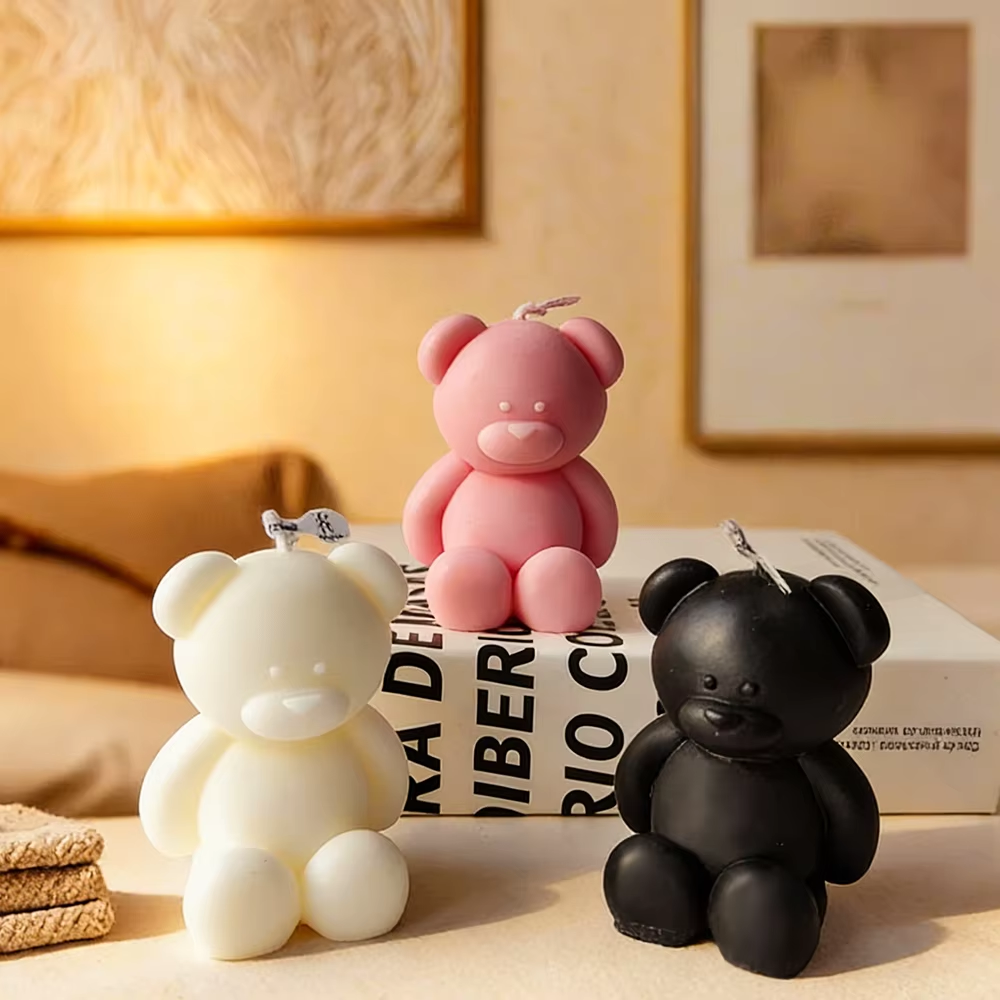 3D cute cartoon bear silicone  - Soap Making Diy Kit avis et prix