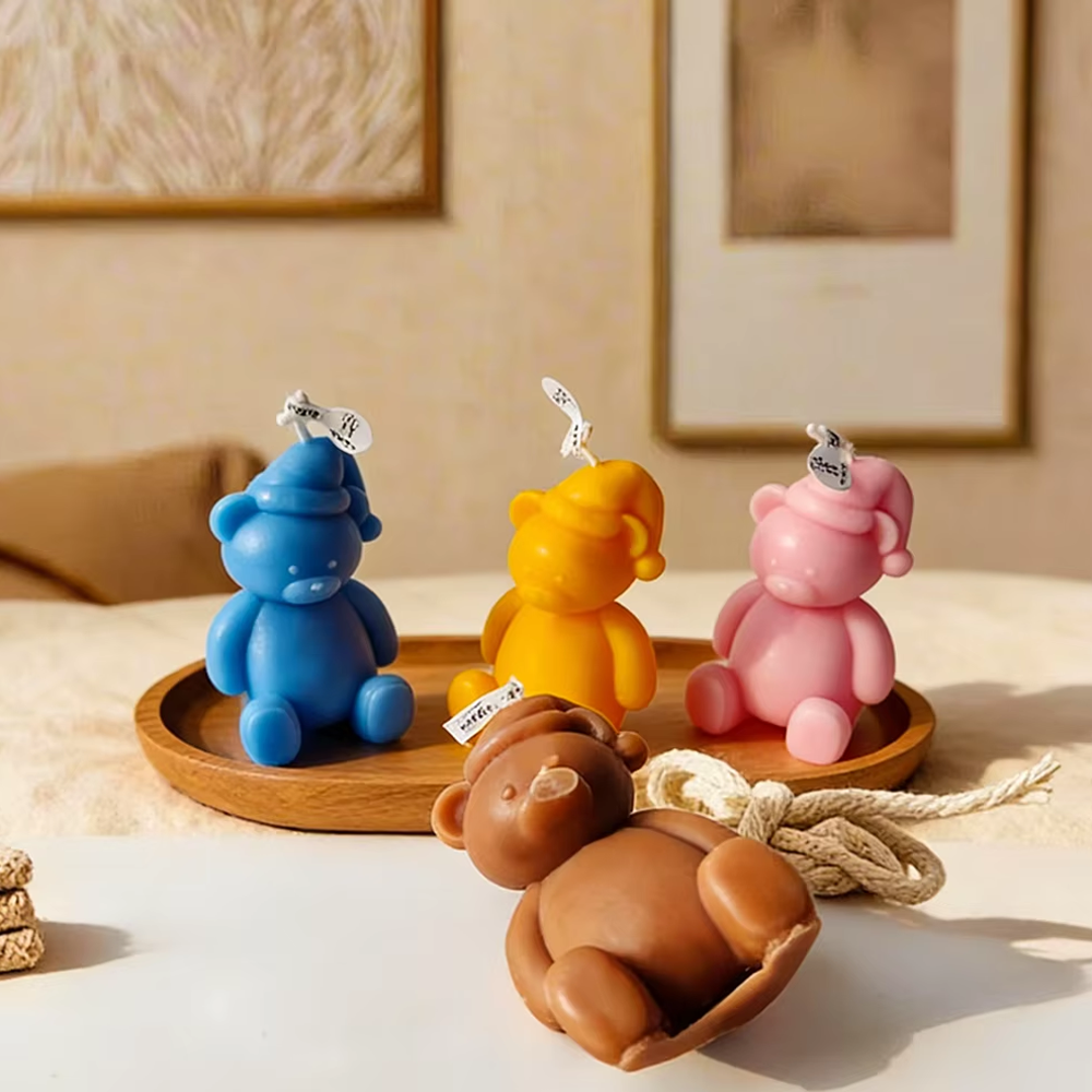 3D cute cartoon bear silicone  - Soap Making Diy Kit avis et prix