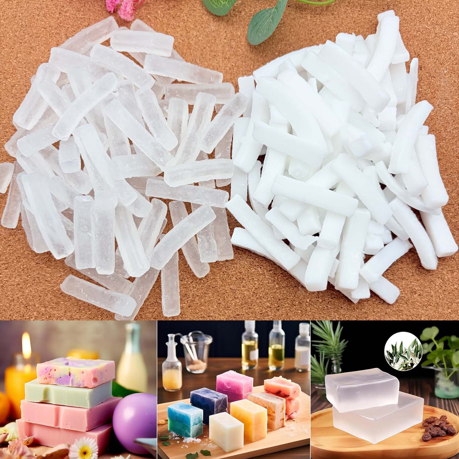250G of Clear Soap Base Soap M - Soap Making Kit Organic avis et prix
