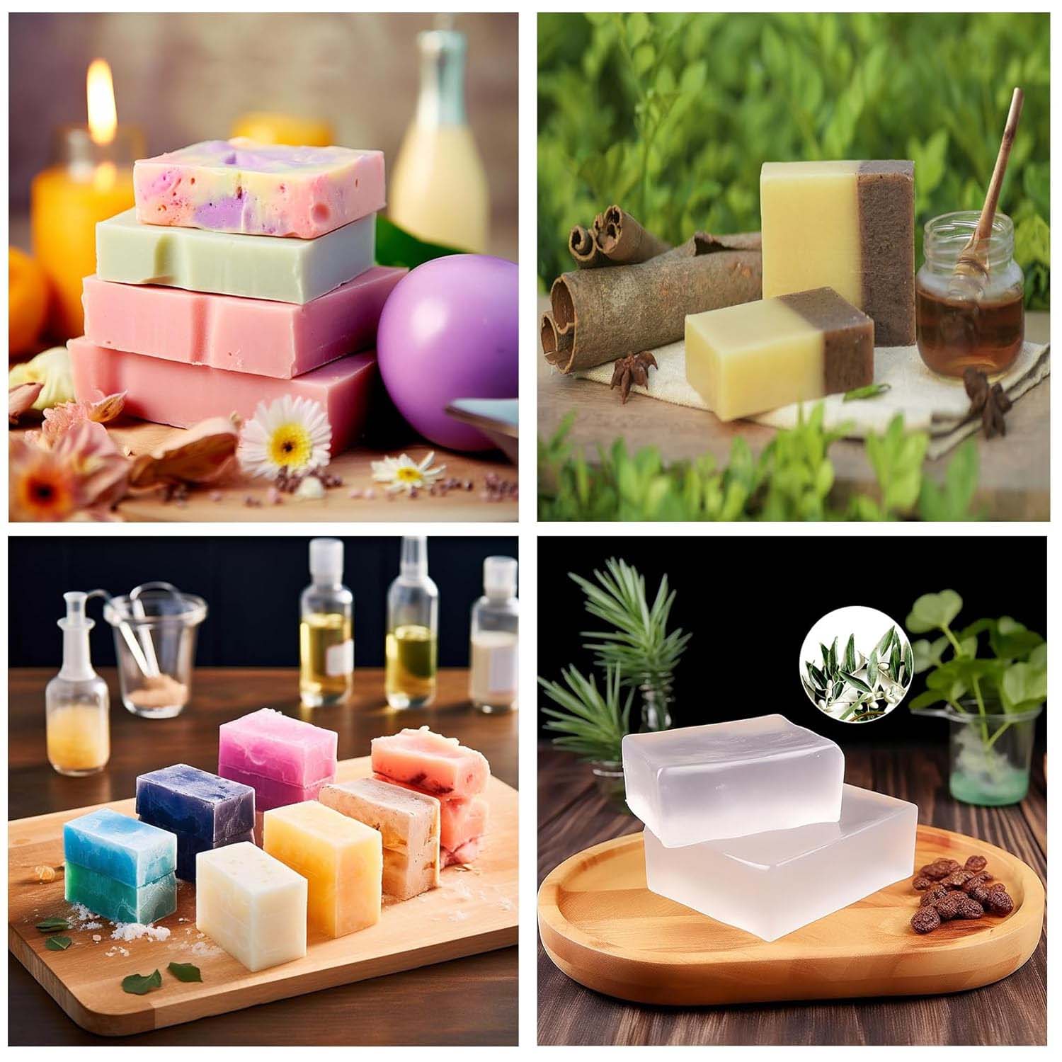 250G of Clear Soap Base Soap M - Soap Making Kit Organic avis et prix