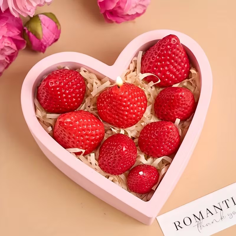 Strawberry Silicone Candle Mol - Soap Making Party avis et prix