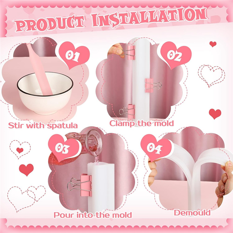 6 Piece Long Tube Silicone Mol - Soap Making Youtube avis et prix