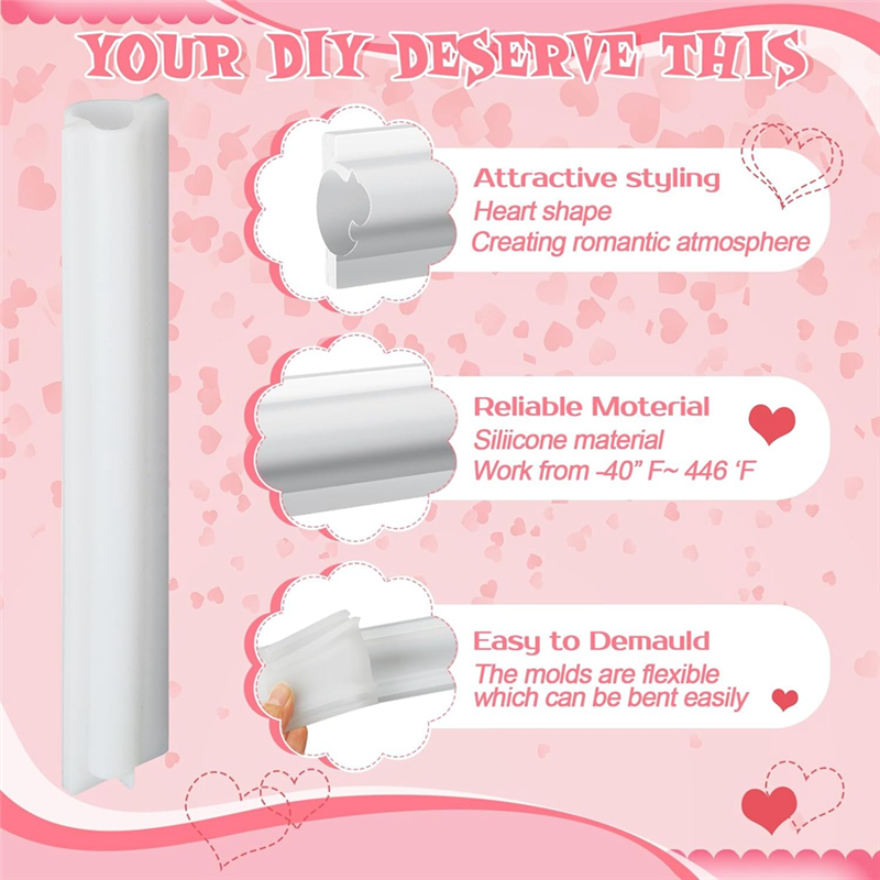 6 Piece Long Tube Silicone Mol - Soap Making Youtube avis et prix