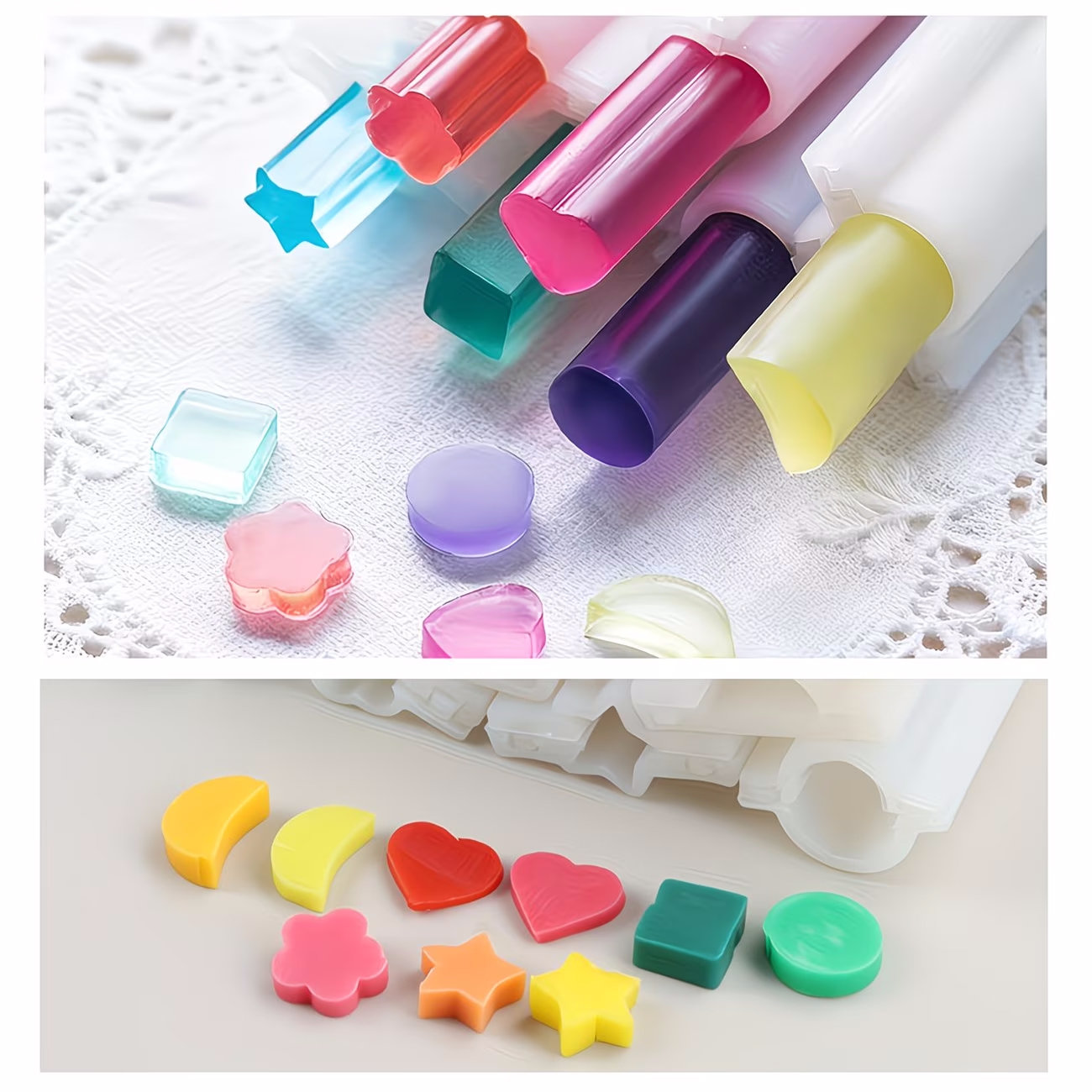Silicone Tube Mold Star Heart  - Soap Making Youtube avis et prix