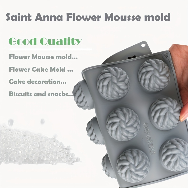 1Pc Cake Mold Santa Ana Floral - Soap Making Recipes avis et prix