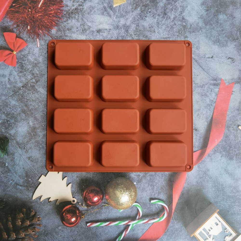12 Cavity Square Silicone Soap - Soap Making Instructions avis et prix