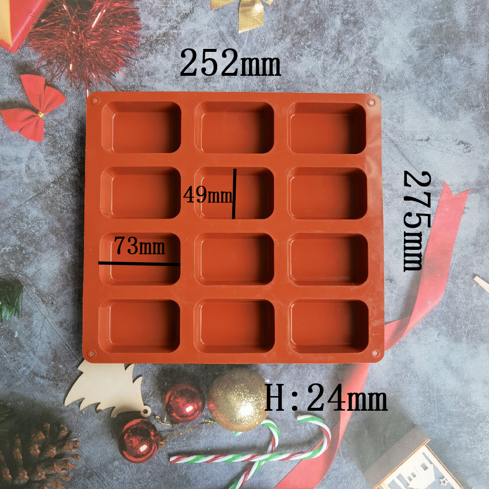 12 Cavity Square Silicone Soap - Soap Making Instructions avis et prix