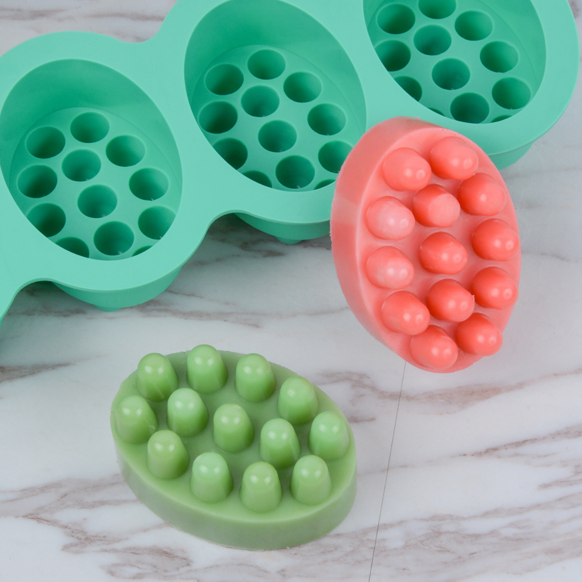 4 Hole Oval Massage Soap Silic - Soap Making Instructions avis et prix
