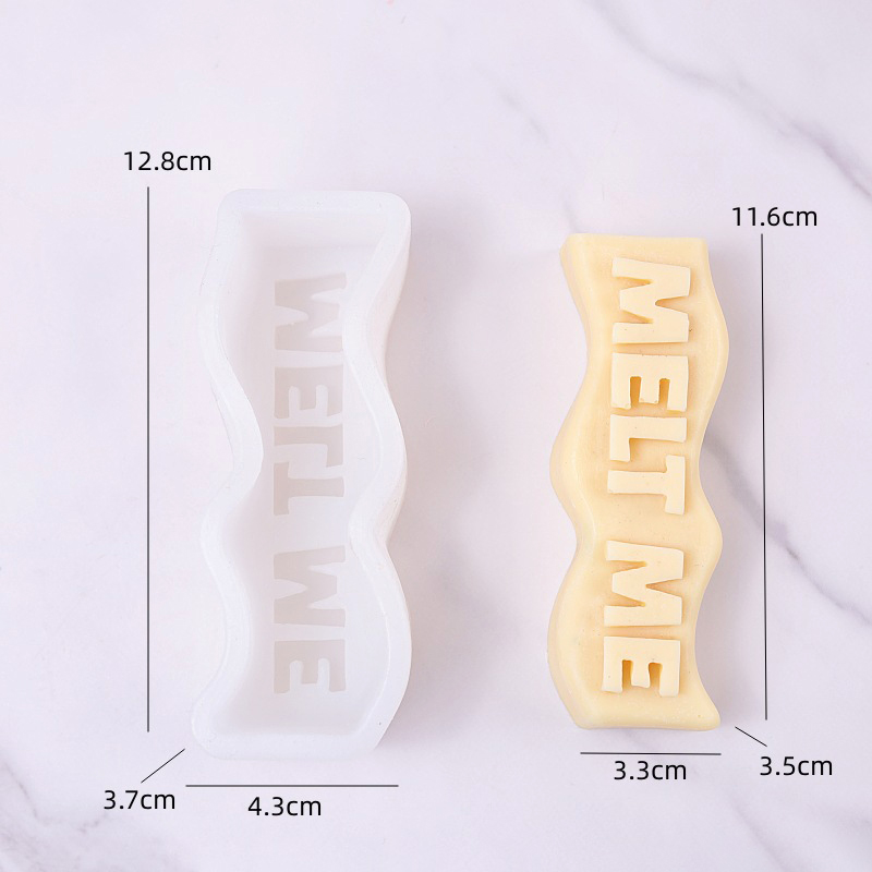Wave Letter Slogan Candle Sili - Soap Making Recipes avis et prix
